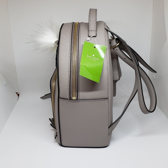 SOLD!  NWT KATE SPADE Grey Owl Backpack - Picture 4 of 8